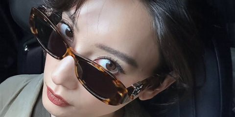 Japanese actress and model Nanao was seen wearing tortoiseshell Givenchy 4G Liquid GV40094I 55A sunglasses in her Instagram post