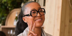 Naomi Osaka was seen wearing black Loewe Anagram LW50076I 001 square optical glasses during NBA All Star Weekend