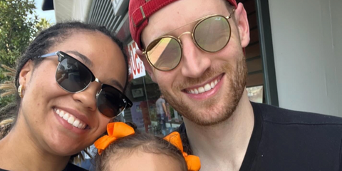 Basketball player Napheesa Collier was seen wearing black and silver Ray-Ban RB 3716 9004/71 half-rim sunglasses in her Instagram post, May 2024. Shop online now on Pretavoir