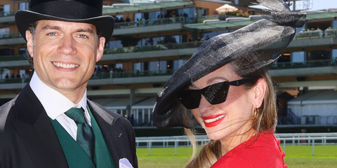 Henry Cavill's partner and entertainment executive Natalie Viscuso was seen wearing black Saint Laurent SL M103 005 sunglasses at the Royal Ascot 2026.