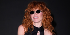 Natasha Lyonne was seen wearing gold Valentino Bejewelled VG0032S 001 oval sunglasses with grey lenses at Cultured Magazine's The Third Annual CULT100 in New York City, May 2026.