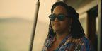 Natasha Rothwell was seen wearing black Oliver Peoples Kienna OV5526SU 1005/87  square sunglasses in her role as Belinda Lindsey in The White Lotus season 3 episode 1