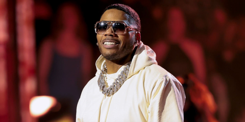 Nelly was seen wearing gold and transparent Cazal Legends 664/3 003 sunglasses onstage at the 2025 iHeartRadio Music Awards