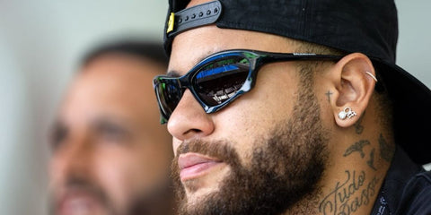 Neymar Jr. is seen wearing Balenciaga BB0229S 001 sunglasses in his Instagram post