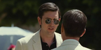 Actor Nicholas Braun was seen wearing Ray-Ban Round Metal 3447 001 sunglasses in Succession, season 3 episode 9, as Greg Hirsch.