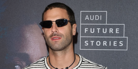 Uruguayan actor Nicolas Furtado was seen wearing black Dsquared2 Icon 0015/S 807IR sunglasses at the San Sebastian Film Festival 2024. Shop online now on Pretavoir