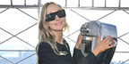 Stand up comedian Nikki Glaser was seen wearing black Victoria Beckham VB677S 001 sunglasses in New York City, December 2024, ahead hosting Golden Globes Awards 2025. Shop online now on Pretavoir