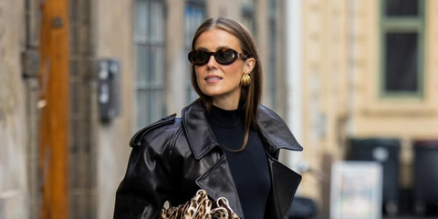 Norwegian influencer Nina Sandbech was seen wearing tortoiseshell Saint Laurent SL M136 002 oval sunglasses in her Instagram post