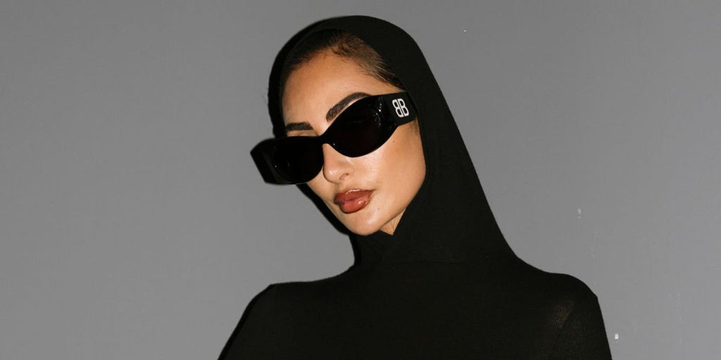 美品 BALENCIAGA Sunglasses 773507T0039黒 NourAlGhandourBalenciagaBB0394