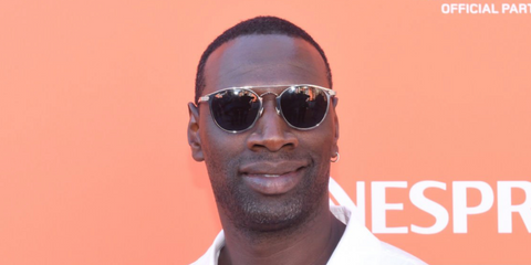 Omar Sy was seen wearing ruthenium Cartier CT0015S 006 round sunglasses at the 2024 Cannes Film Festival