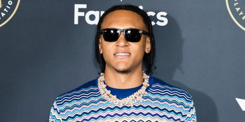 Basketball player Paolo Banchero was seen wearing black Oakley Holbrook XL OO9417 16 sunglasses at the the Fanatics x NBPA Summer Players Party in Las Vegas, July 2023. Shop online now on Pretavoir