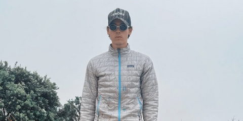 Son of Pierce Brosnan, Paris Brosnan was seen wearing silver Oakley Eye Jacket Redux OO9438 05 Prizm Polarised sunglasses in his Instagram post, April 2025. Shop online now on Pretavoir