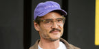 Pedro Pascal is wearing Ollice OV5564SU 1757/P1 as Opticals at the "Thunderbolts*" UK Special Screening l Screening at Cineworld Leicester Square on April 22, 2025 in London, England, wearing Protect the Dolls t-shirt