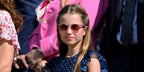 Princess Charlotte at Wimbledon 2024 wearing pink round Ray-Ban Junior sunglasses - buy online.