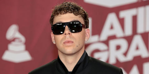 Spanish rapper Quevedo was seen wearing black Tom Ford Turner TF1101 01A sunglasses at the Latin Grammy Awards 2024.
