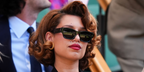RAYE was seen wearing black Ralph Lauren RL8240U 5001/87 sunglasses at the Wimbledon Tennis Championship Final 2026.