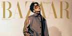 South Korean singer RM of K-Pop group BTS was seen wearing black Bottega Veneta BV1273S 003 Drop Aviator sunglasses with yellow lenses on the cover of Harper's Bazaar Korea, September 2025. Shop online now on Pretavoir