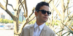 Rami Malek was seen wearing Prada PR 02ZS 1AB06T square sunglasses at the 'Dexter Fletcher In Conversation' celebrating Fletcher's 50 years in show business in London