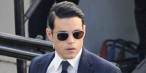 Rami Malek was seen wearing Randolph Aviator Bright Chrome AF075 sunglasses in "The Little Things"