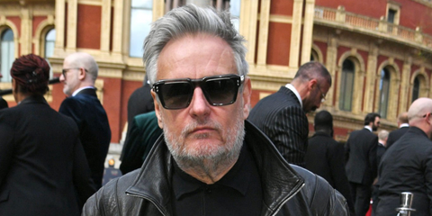 Photographer and director Rankin was seen wearing transparent grey Akoni Hercules AKS 105B sunglasses at The Olivier Awards 2026 in London.