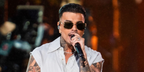 Puerto Rican singer Rauw Alejandro was seen wearing Cartier C Decor CT0330S 005 sunglasses onstage at the 2024 Global Citizen Festival in New York City. Shop online now on Pretavoir