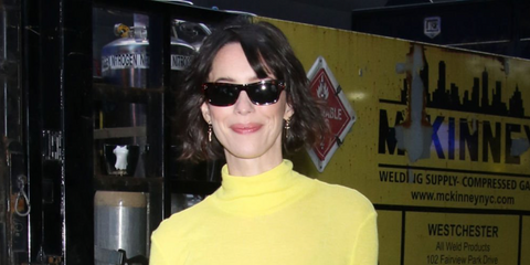 Actress Rebecca Hall was seen wearing tortoiseshell Linda Farrow Falck LFL1448 C2 Sun sunglasses in New York City, promoting her Broadway role in An Enemy of The People in March 2024. Shop online now on Pretavoir
