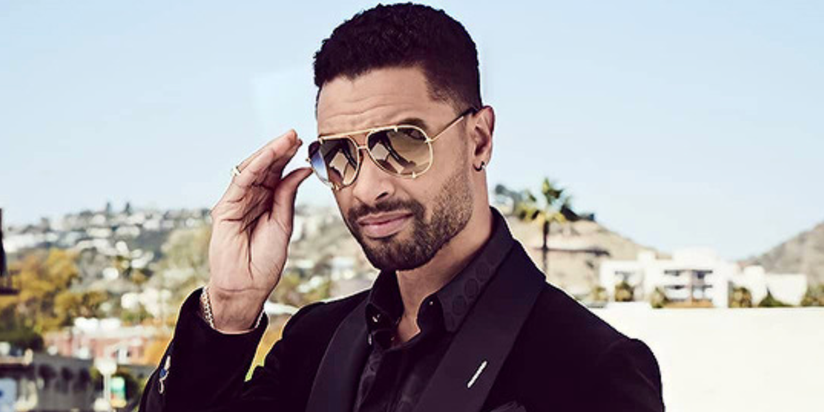 Bridgerton actor Rege-Jean Page was seen wearing Dita Talon 23007 D gold sunglasses
