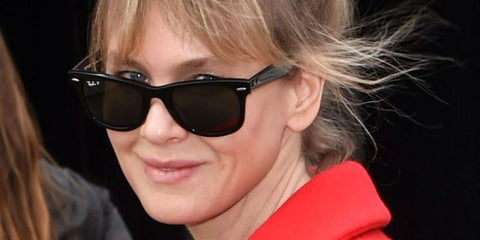 Renee Zellweger was seen wearing the iconic black Ray-Ban Wayfarer 2140 901/58 Polarised sunglasses