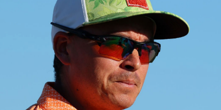Rickie Fowler wearing Oakley sunglasses at The Players Championship 2024