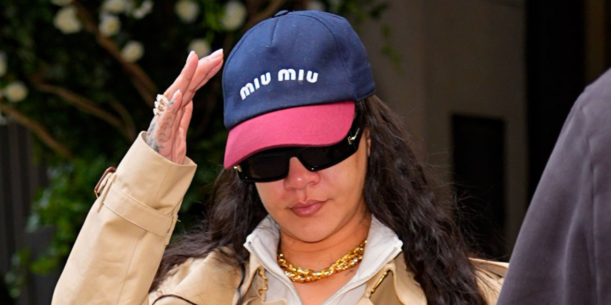 Rihanna was seen wearing black Tom Ford Icon Collection TI0026/S 01A rectangular sunglasses in New York City, May 2026.