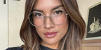 Model and digital creator Rocky Barnes was seen wearing gold Dita Believer (-) DTX 506 01 round optical glasses.
