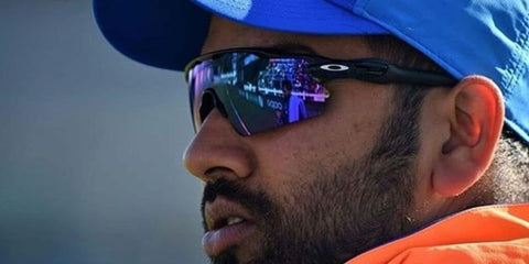 Rohit Sharma wearing Oakley Radar EV Path OO9208 44 at ICC Cricket One-Day match