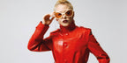 Actress Rose McGowan was seen wearing white Gucci GG1381S 003 sunglasses with brown lenses in a NYLON Magazine feature, July 2023. Shop online now on Pretavoir