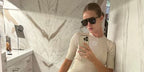Saint Laurent Sun SL 596 Dune 001 - As Seen On Rosie Huntington-Whiteley & Angelina Jolie