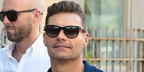 Ryan Seacrest was seen wearing black Tom Ford Kendel TF1076 01B sunglasses with grey gradient lenses