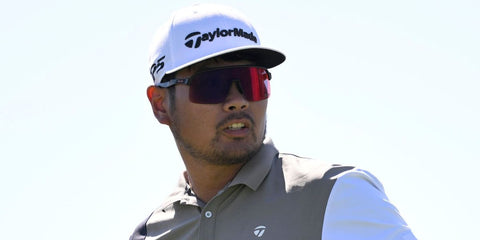 Japanese professional golfer Ryo Hisatsune was seen wearing black Oakley Sutro Lite OO9463 04 Prizm sunglasses at the World Wide Technology Championship 2025 in Cabo San Lucas, November 2025.