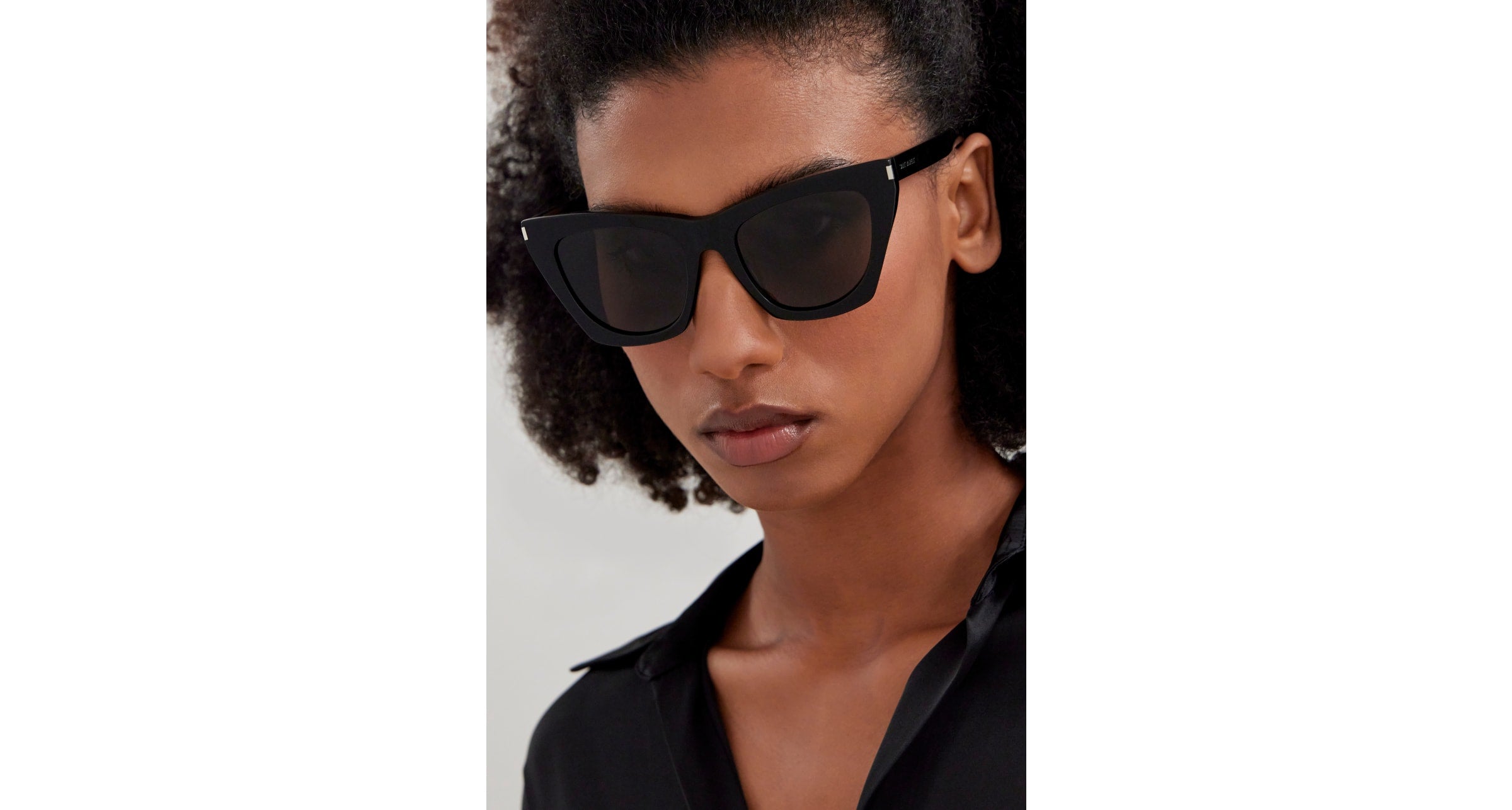 Kate Cat Eye Sunglasses in Grey - Saint Laurent