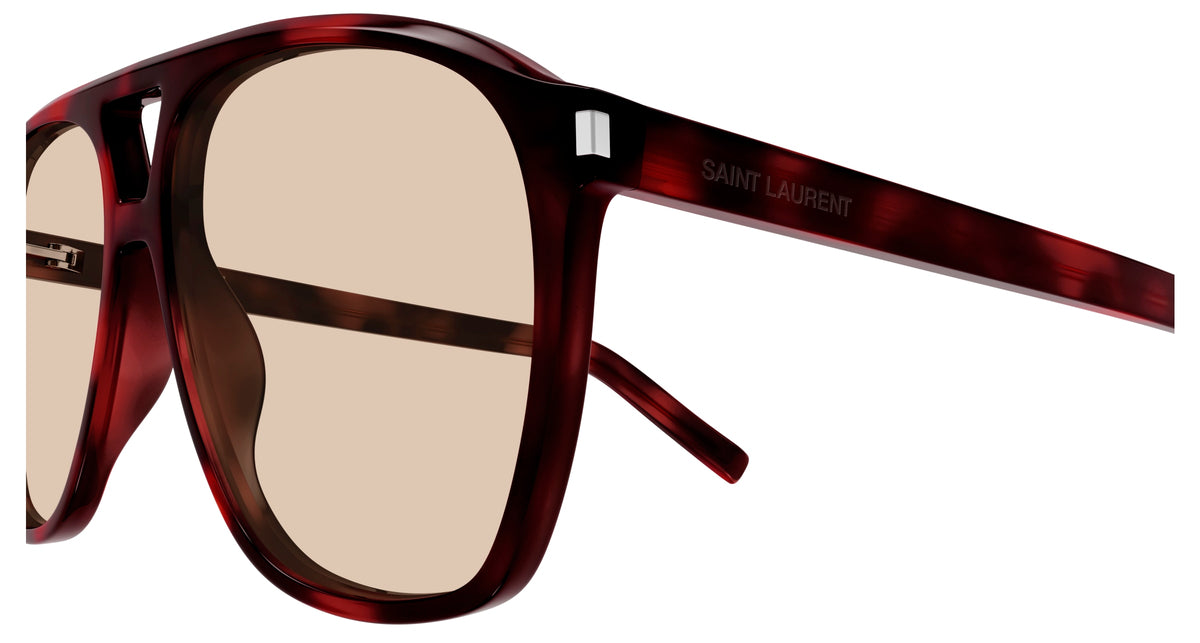 Saint Laurent Sun SL 596 Dune 003 - As Seen On Bruno Mars & Molly Mae Hague
