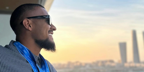 Venezuelan football player Salomon Rondon was seen wearing black Prada PR 19WS 1AB5S0 square sunglasses in his Instagram story, December 2024.