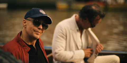 Sam Rockwell was seen wearing black Ray-Ban Bill RB 2198 901/31 sunglasses in The White Lotus season 3, episode 6, as Frank