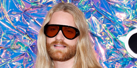 Sam Ryder was seen wearing black Tom Ford Bronson TF1044 01E sunglasses with yellow lenses at the MTV Video Music Awards 2023.