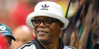 Samuel L. Jackson was seen wearing Ray-Ban Meta Wayfarer Gen 2 RW4012 601S/SB Smart Glasses at the FIFA World Cup 2026