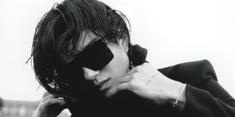 Actress Sasha Calle was seen wearing black Saint Laurent Sun SL 651 Vitti 001 sunglasses in her Instagram post, January 2024.