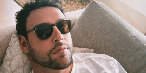 Talent manager and media executive Scooter Braun was seen wearing Oliver Peoples Fairmont Sun OV5219S 1724/P1 Polarised sunglasses in his Instagram post, March 2024. Shop online now on Pretavoir
