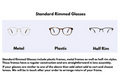 Standard Rimmed Glasses Re-Lens