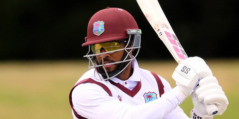 Barbadian cricketer Shai Hope of the West Indies National Team was seen wearing black Oakley Radar EV S Path OO9510 04 sunglasses with Prizm 24k Polarised lenses