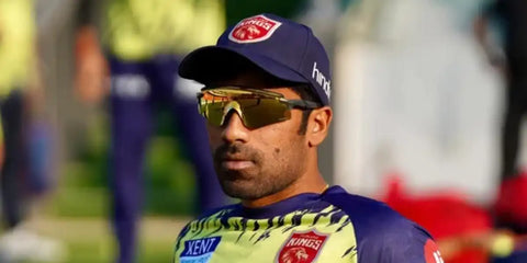 Shashank Singh is seen wearing Oakley Encoder OO9471 04 Prizm sunglasses