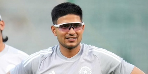 Indian cricketer Shubman Gill was seen wearing white Oakley Radar EV Path OO9208 E5 sunglasses with Prizm low light lenses during day two of the Fifth Men's Test Match in the series between Australia and India at Sydney Cricket Ground, January 2026.