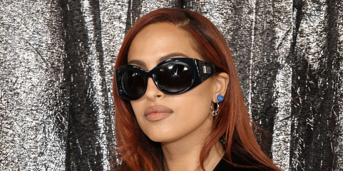 Swedish-Iranian singer-songwriter Snoh Aalegra was seen wearing black Balenciaga BB0189S 001 round sunglasses at the World Premiere of "Renaissance: A Film By Beyoncé"