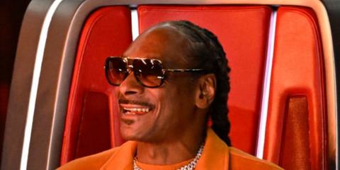 Snoop Dogg wears Dita Mach One DRX 2030 B black and gold sunglasses on The Voice - season 26.